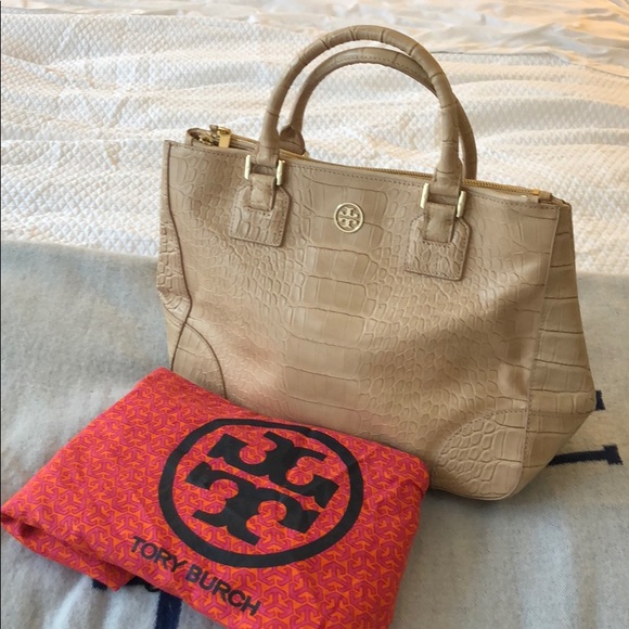 Tory Burch beige top handle bag - Picture 8 of 8